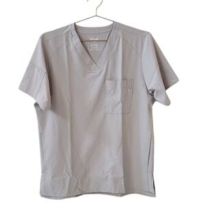 WINK W123 M Khaki Modern Fit Scrub Top Men